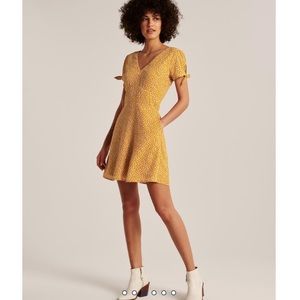 Abercrombie & Fitch Self-Tie Mini Dress